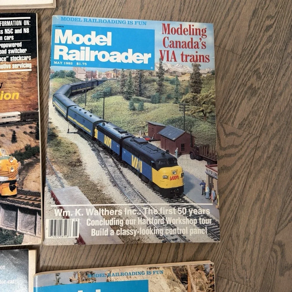 Model railroader Lot Of 7 Vintage Magazines 1982/1984